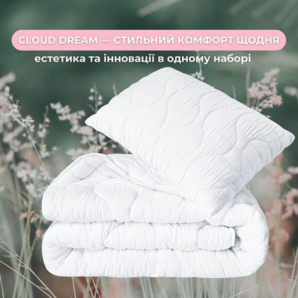 Фото - Набір ковдра полуторна + подушка IDEIA CloudDream 140х210 + 50х70 (8-36027*001)